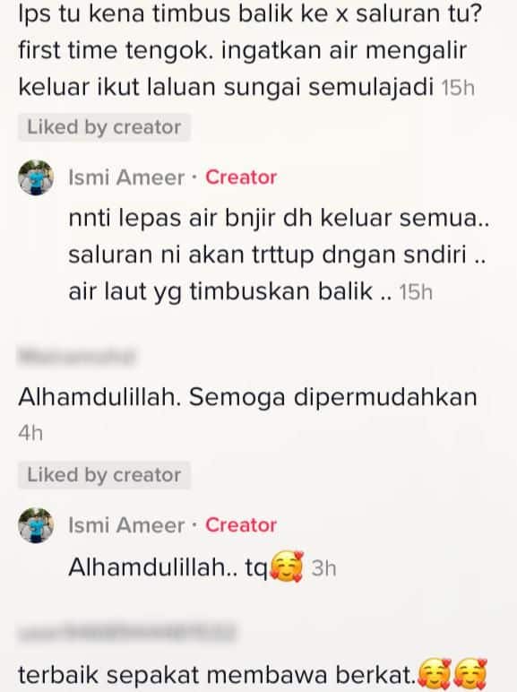 [VIDEO] Korek Tanah Buat Laluan Banjir, Penduduk Jadi Wira Selamatkan Kampung