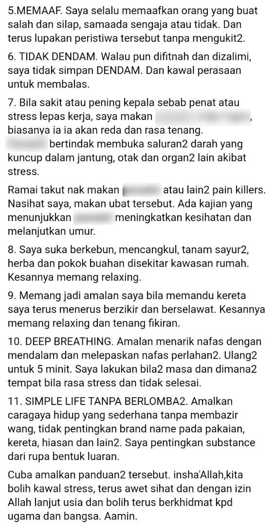 Stress ‘Jemput’ Masalah Kesihatan Kronik – “Selalu Memaafkan & Jangan Ungkit”