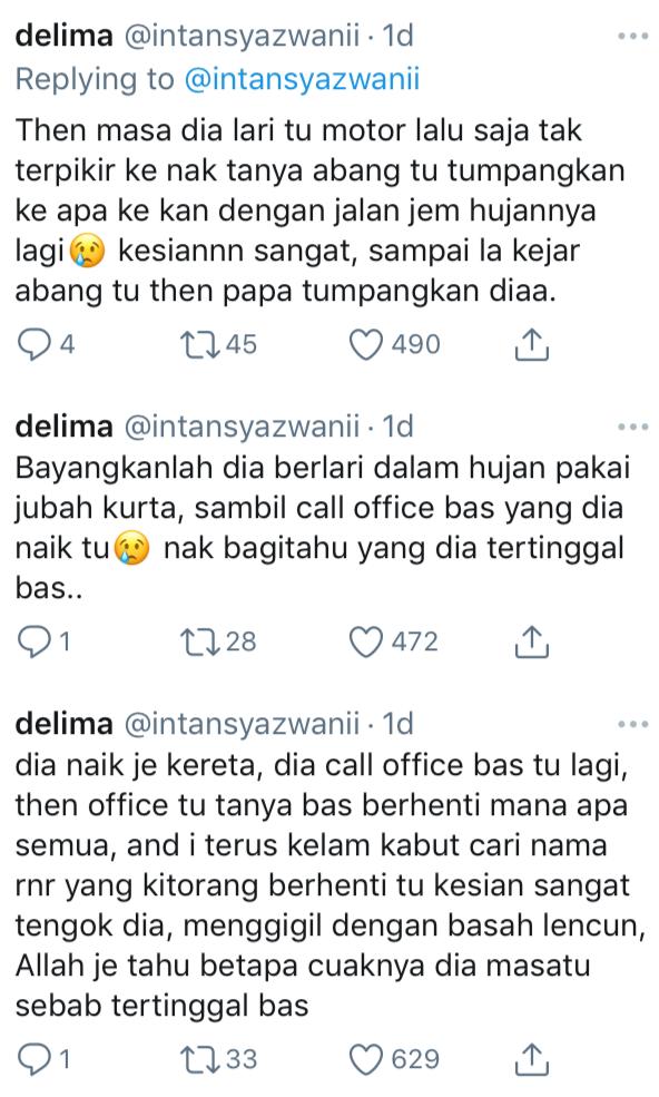 [VIDEO] Tertinggal Bas Masa Singgah R&R, Lelaki Lencun Berkejar Atas Highway