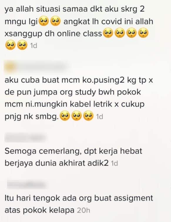 [VIDEO] Bersila Atas Rumput ‘Ditemani’ Ayam, Student Gigih Cari Line Internet