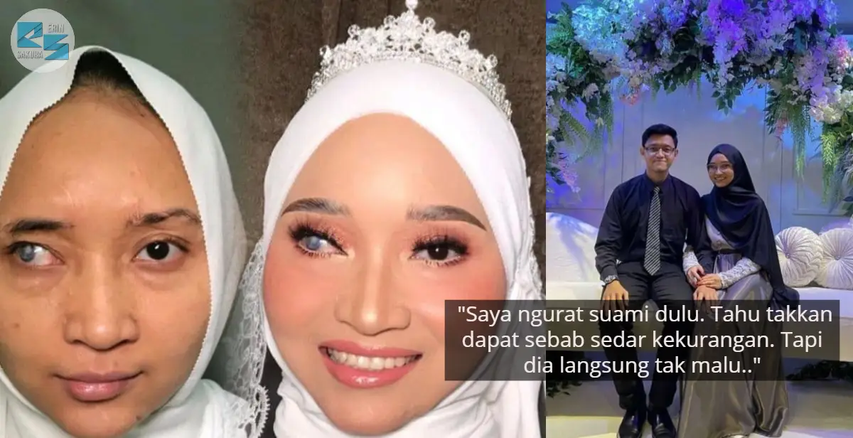 Pengantin Viral Makeup Serupa Dengan Ayda Jebat, Syukur Suami Ikhlas Mencintai
