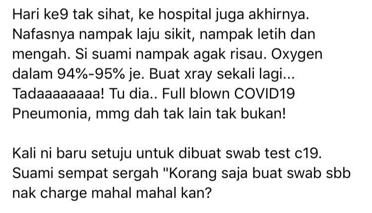 Suami Tak Percaya COVID-19, Telan ‘Bergelen’ Vitamin C Kini Isteri Sedang Nazak