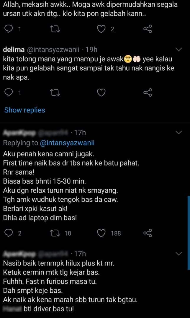 [VIDEO] Tertinggal Bas Masa Singgah R&R, Lelaki Lencun Berkejar Atas Highway