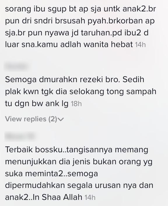 Sayu Ibu Daif Heret Sekali 3 Anak Kecil, Selongkar Tong Sampah Cari Rezeki