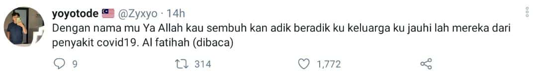 “Tinggal 3 Daripada 7..” – Pemuda Sebak Hampir 1 Keluarga Dijangkiti COVID-19