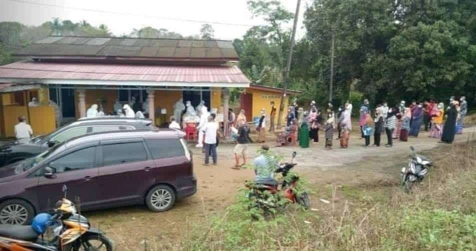Orang Luar Yang Buat Hal, Satu Kampung Kena Tempias Beratur Buat Swab Test