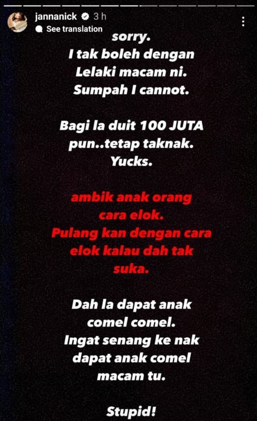 Janna Nick Lepas Geram di IG, Pertahankan BFF Puteri Sarah
