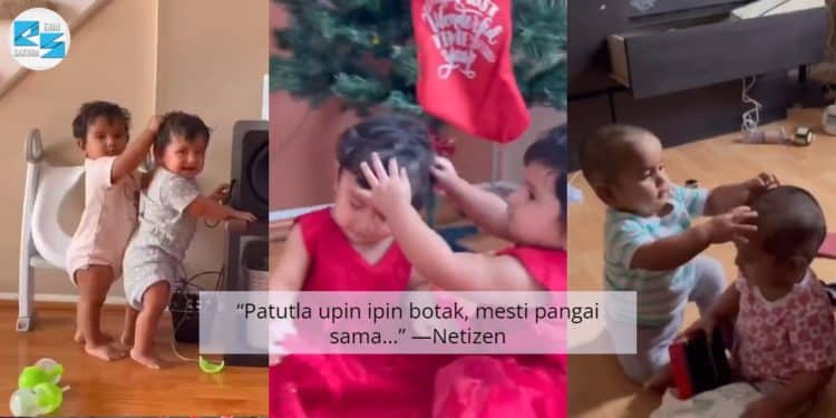 Kembar Suka Main Tarik Rambut, Akhirnya Dua-dua Dibotakkan