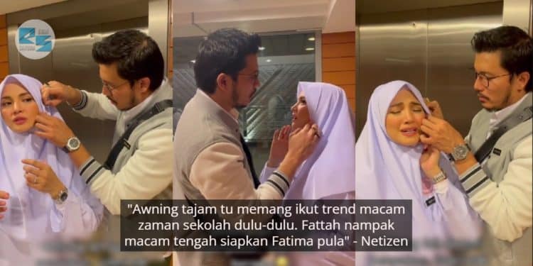 “Pipi Tembam Nanti” – Minta Betulkan Tudung, Fattah Sabar Layan Kerenah Fazura