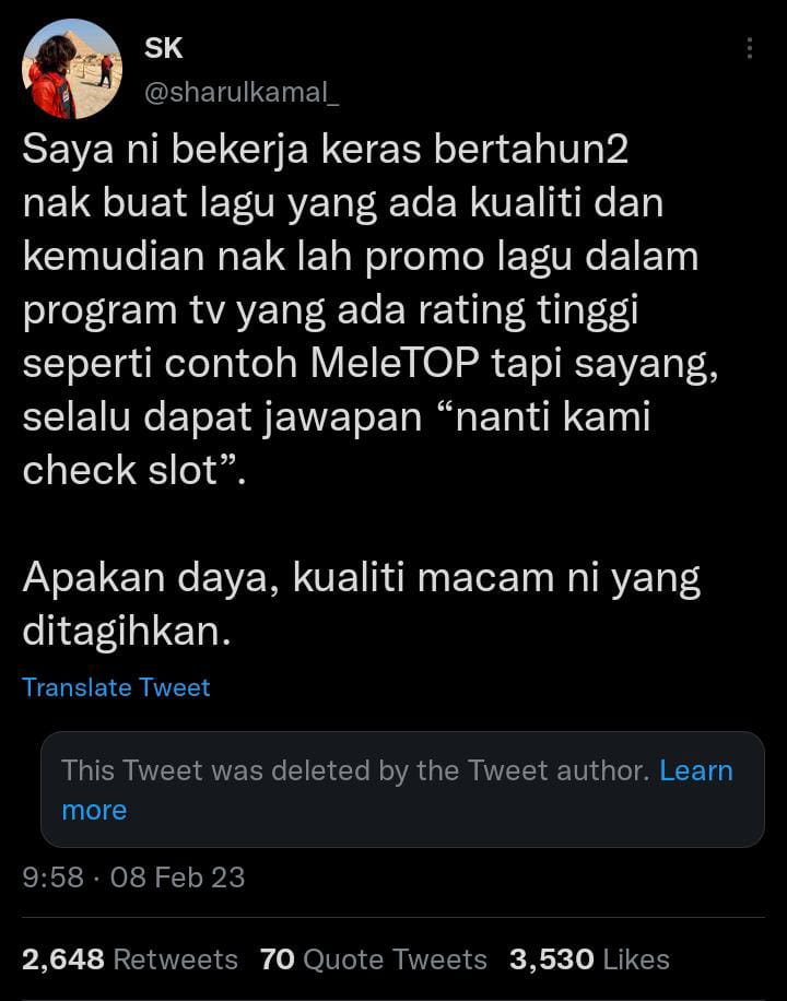 Bertahun Usaha Buat Lagu Berkualiti, Penyanyi Kesal Ratu Farah Diberi Perhatian