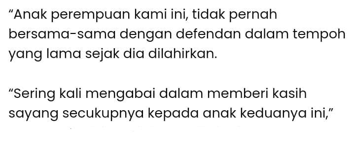 Tidak Pernah Tinggal Bersama, Serina Redzuawan Gagal Dapat Hak Penjagaan Anak