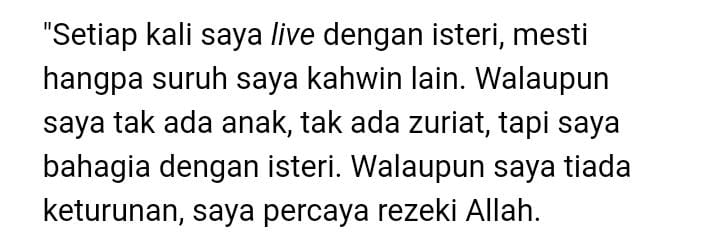 4 Tahun Belum Ada Rezeki Anak, Suami Influencer Diasak Suruh Kahwin Lain