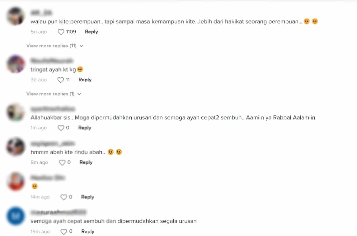 Gadis Dukung Ayah, Nekad Bawa Ayah Balik KL Jadi Perhatian Netizen