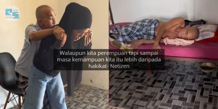 Gadis Dukung Ayah, Nekad Bawa Ayah Balik KL Jadi Perhatian Netizen