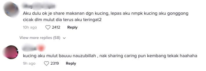 Makan Semangkuk Dengan Kucing, Ramai Kembang Tekak Tengok Nabila Huda Berselera