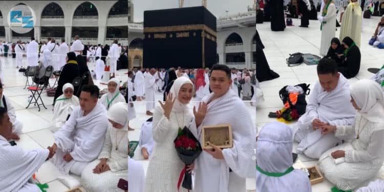 Bernikah Bersaksikan Kaabah, Netizen Luah Rasa Kagum dan Teruja