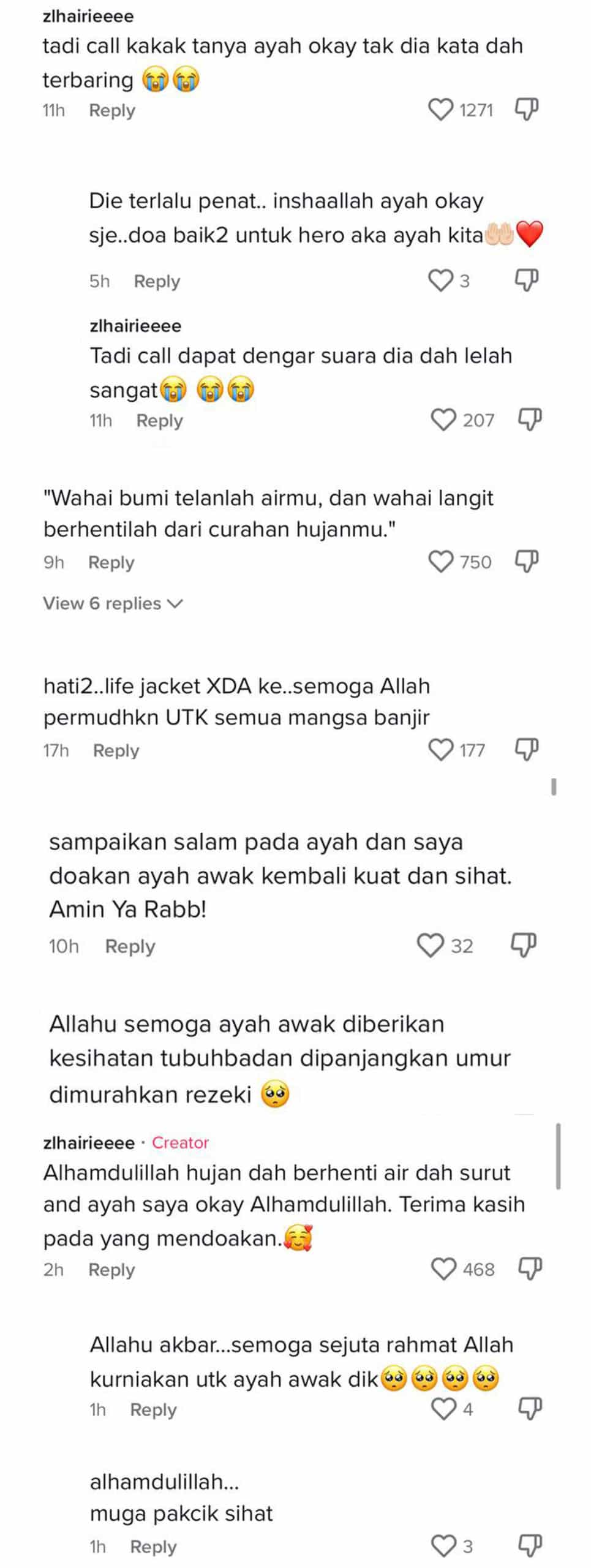 Hampir Dibawa Arus, Usaha Lelaki Ini Hantar Makanan Ke PPS Undang Sebak