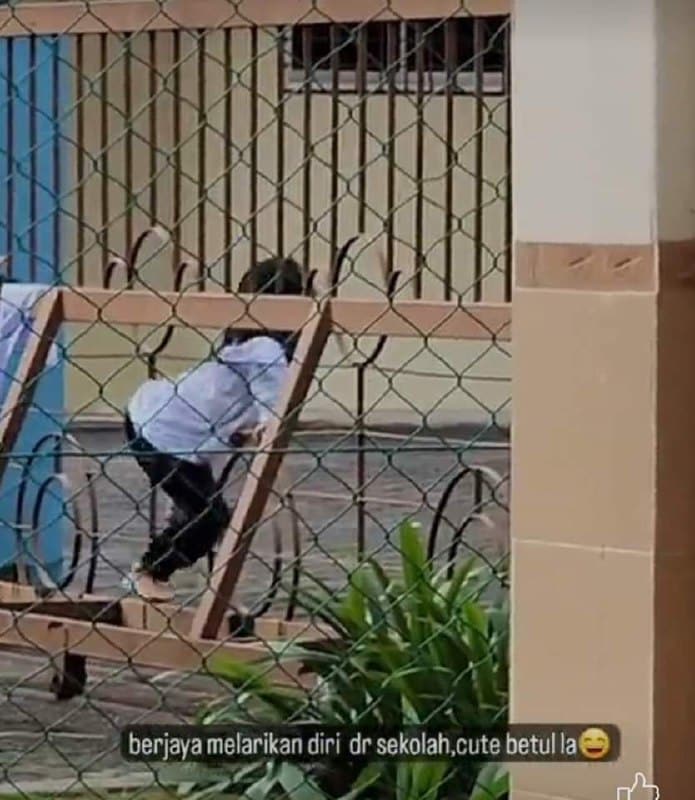 Baru Hari Pertama Sekolah, Telatah Budak Kecil Ini “Fly” Bikin Dekah