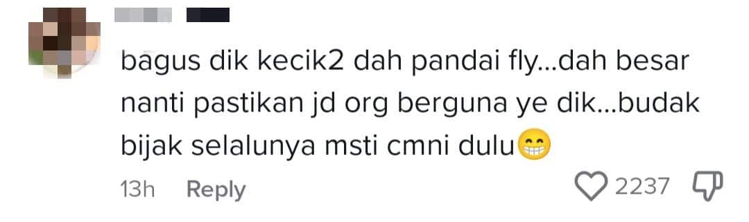 Baru Hari Pertama Sekolah, Telatah Budak Kecil Ini “Fly” Bikin Dekah